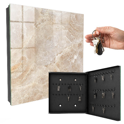 Armoire à clés murale Marbre beige