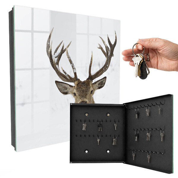 Armoire à clés murale Cerf d'hiver