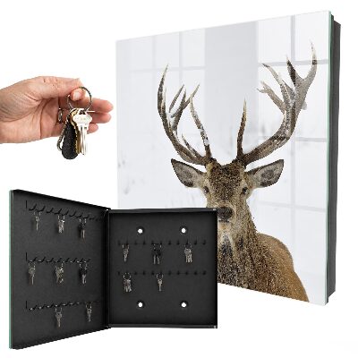Armoire à clés murale Cerf d'hiver