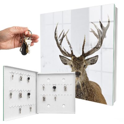 Armoire à clés murale Cerf d'hiver