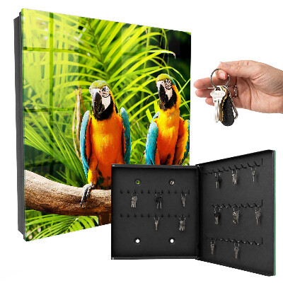 Boîte à clés decorative Oiseaux tropicaux