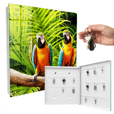Boîte à clés decorative Oiseaux tropicaux