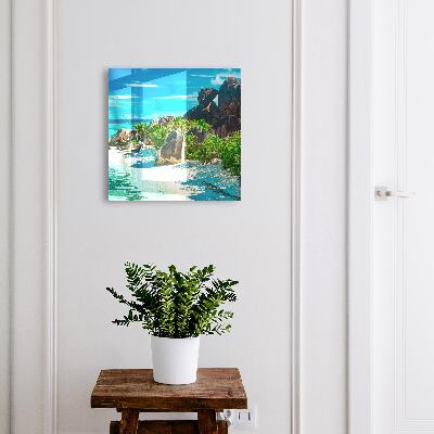 Armoire à clés murale Plage tropicale