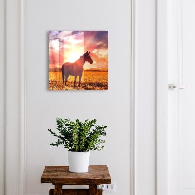 Boîte à clés decorative Cheval au soleil
