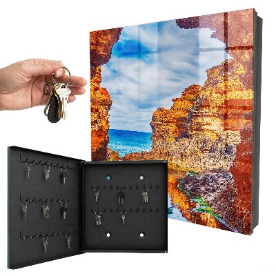 Armoire à clés murale Plage ensoleillée