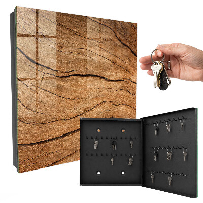 Armoire à clés murale Texture bois