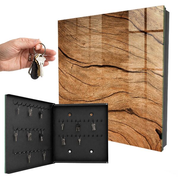 Armoire à clés murale Texture bois
