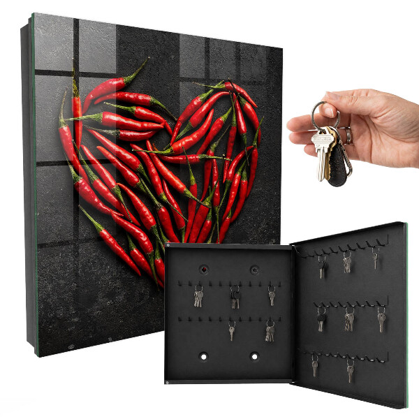 Armoire à clés murale Cœur de poivre