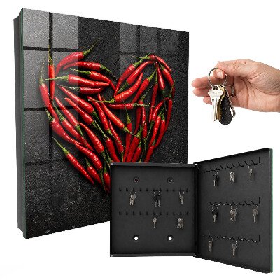 Armoire à clés murale Cœur de poivre