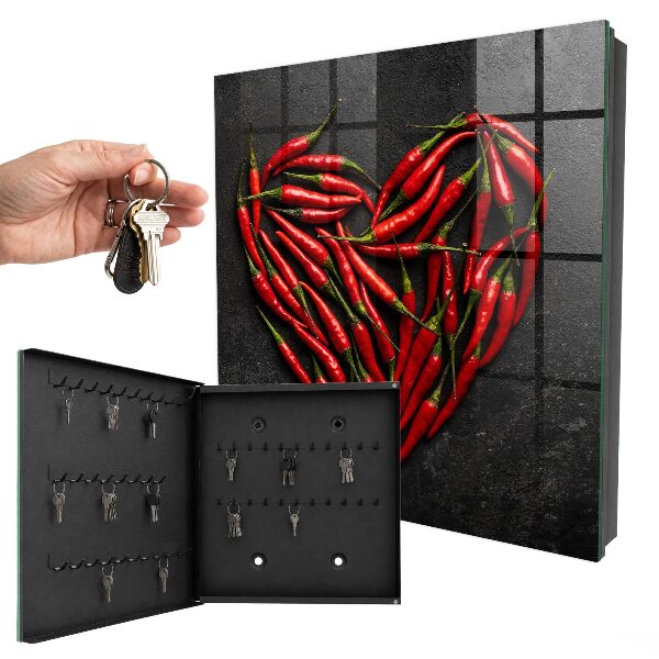 Armoire à clés murale Cœur de poivre