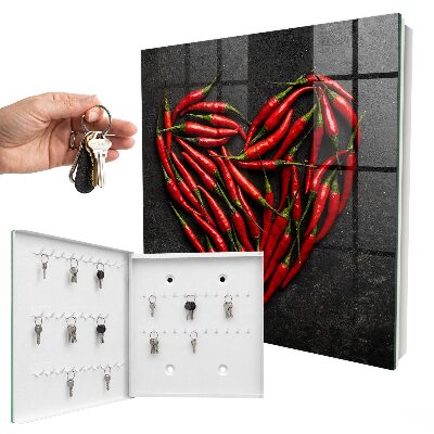 Armoire à clés murale Cœur de poivre