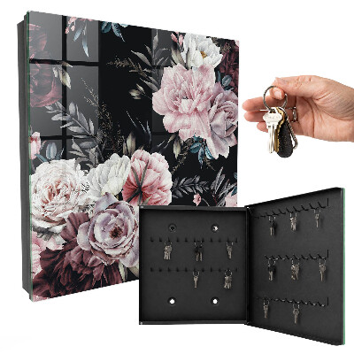 Armoire à clés murale La magie des fleurs