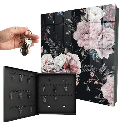 Armoire à clés murale La magie des fleurs
