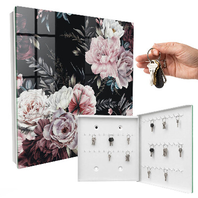 Armoire à clés murale La magie des fleurs