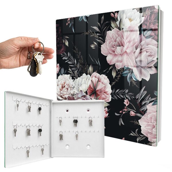 Armoire à clés murale La magie des fleurs