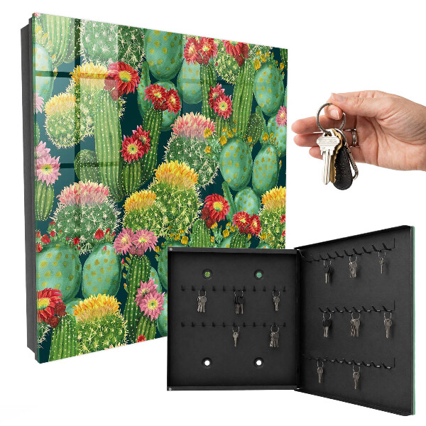 Armoire à clés murale Jardin coloré