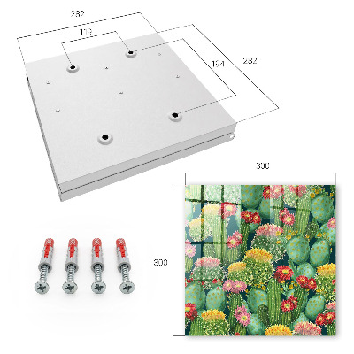 Armoire à clés murale Jardin coloré