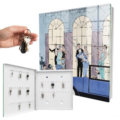 Boîte à clés decorative Côté bleu