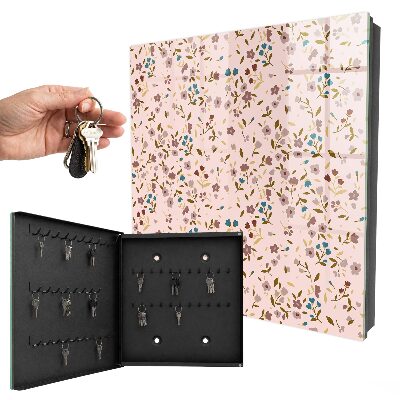 Armoire à clés murale Motif floral