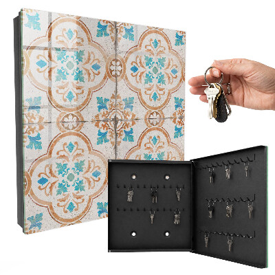Armoire à clés murale Motif de carreaux