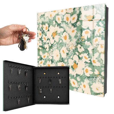 Armoire à clés murale Motif floral