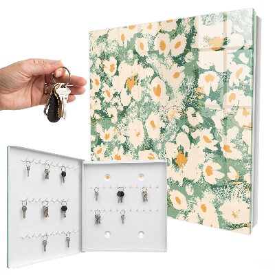 Armoire à clés murale Motif floral