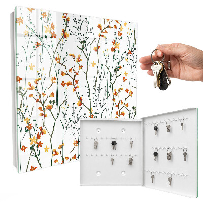 Armoire à clés murale Motif floral