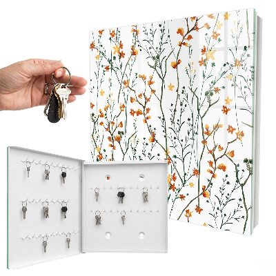 Armoire à clés murale Motif floral