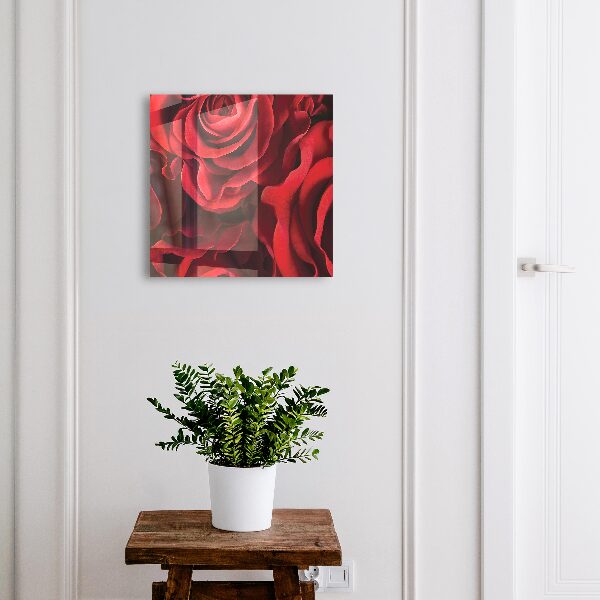 Boîte à clés decorative Roses rouges