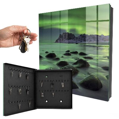 Armoire à clés murale Aurores boréales