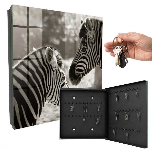 Armoire à clés murale Zèbres ensemble