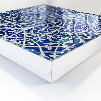 Boîte à clés decorative Arabesque bleue