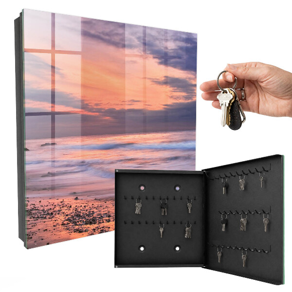 Armoire à clés murale Coucher de soleil