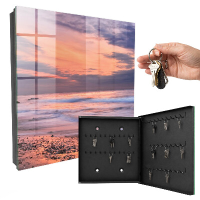 Armoire à clés murale Coucher de soleil