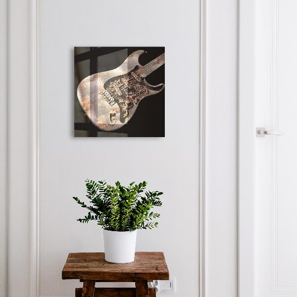 Armoire à clés murale Guitare mécanique