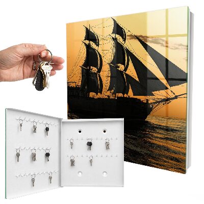 Boîte à clés decorative Aventure en mer