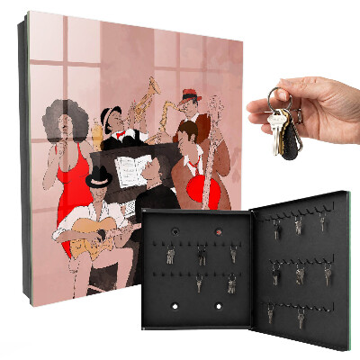Armoire à clés murale Scène jazz