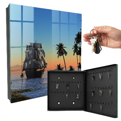 Armoire à clés murale Voilier de mer