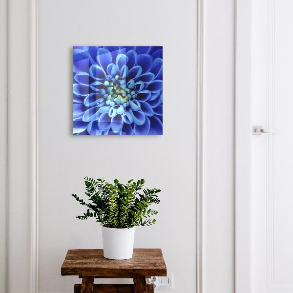 Armoire à clés murale Fleur bleue