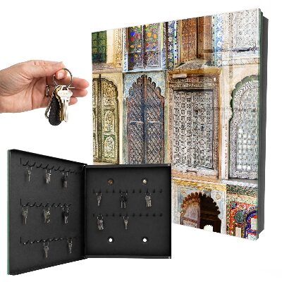 Boîte à clés decorative Fenêtres colorées