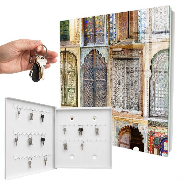 Boîte à clés decorative Fenêtres colorées