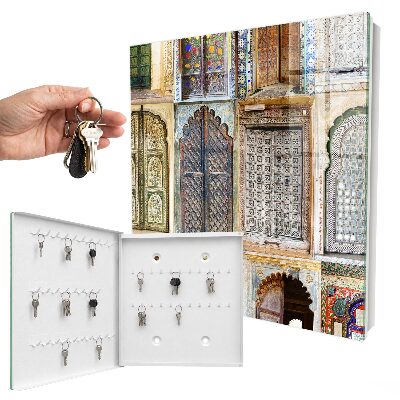 Boîte à clés decorative Fenêtres colorées