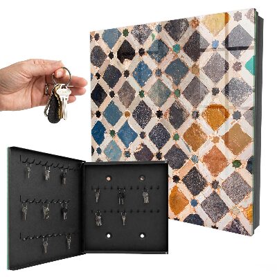 Boîte à clés decorative Mosaïque de couleurs
