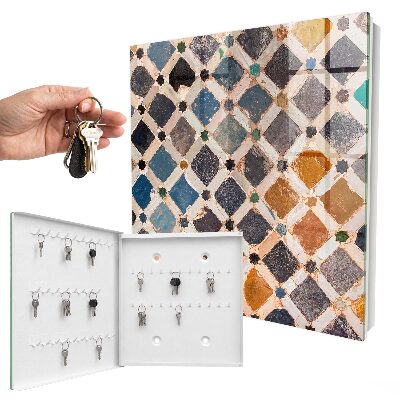 Boîte à clés decorative Mosaïque de couleurs