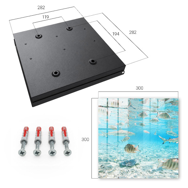 Armoire à clés murale Vie aquatique
