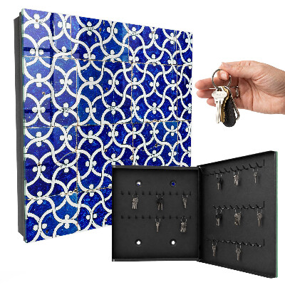 Armoire à clés murale Carreaux géométriques