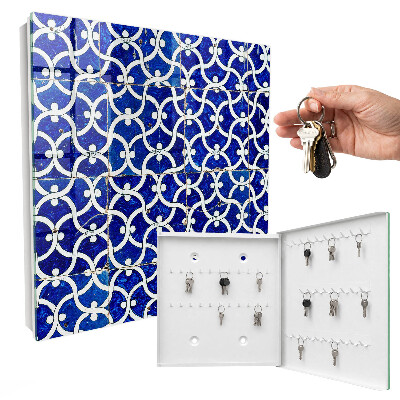 Armoire à clés murale Carreaux géométriques