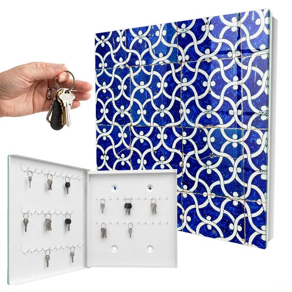 Armoire à clés murale Carreaux géométriques
