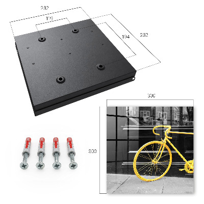 Boîte à clés decorative Vélo jaune