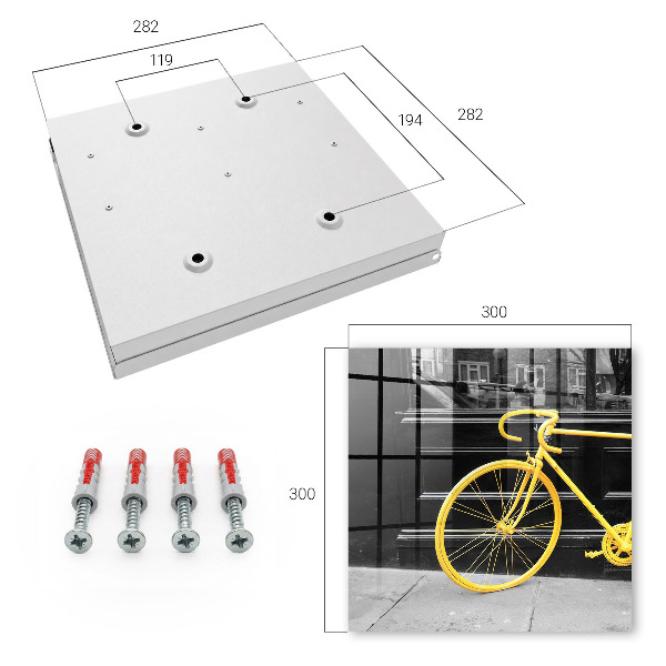 Boîte à clés decorative Vélo jaune
